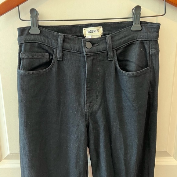 L'AGENCE Sevyn High-Rise Super Flared Black Jeans NWT - Picture 3 of 15